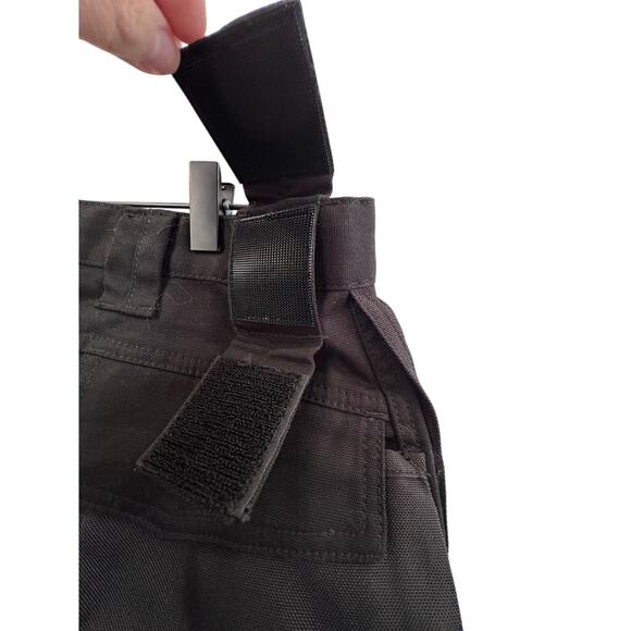 CAT Caterpillar Work Pants Black Cotton Blend Durable Utility Pockets W34 L30 - Picture 6 of 9